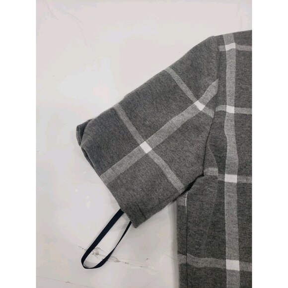 Tommy Hilfiger Women’s Grey/Ivory Windowpane Plaid Shift Dress A8FK1CSD Size 8 - Picture 12 of 16